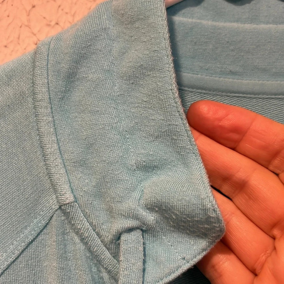 Lilly Pulitzer Blue Ibiza Luxletics Cassi Popover top size small - Picture 15 of 16